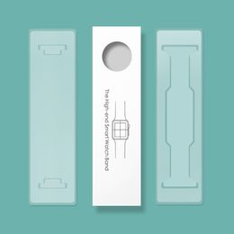 Boîte d'emballage de rangement blanche à la mode, boîtes en papier pour Apple bracelet de montre, paquet de bracelet iWatch Business, vente en gros