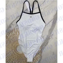 Fashion White Swimwear Dames Bikini Metal Women Bathing Suits Brand Ladies One Piece Swimsuit Ggitys EE08
