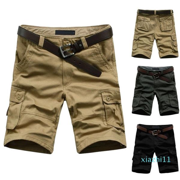 Fashion-Wholesale-2014 Hot Sale Summer Men's Army Cargo Work Casual Bermuda Shorts Men Fashion Sports Overall Squad Match Pantalones Tallas grandes