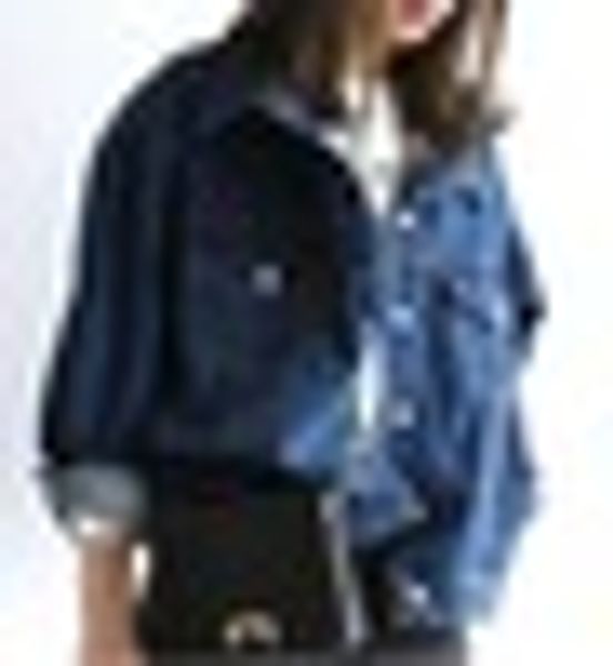 Moda-venta al por mayor 2016new Otoño Invierno Venta caliente moda femenina estudiante casual popular más gran tamaño pius chaqueta de mezclilla de color puro