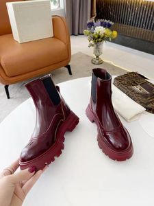 Mode-Gros-automne et hiver femmes Martin bottes top designer style britannique sangle couleur unie chaussures taille 35-40