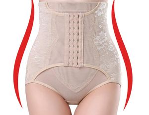 Mode-groothandel taille trainer controle slipje vrouwen body shaper bodem stretchy butt lifter hoge taille afslanken ondergoed 3 rijen haken