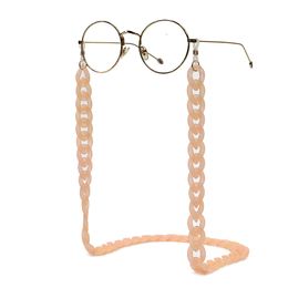 Mode Wide Acryl Hars Zonnebril Ketting Vrouwen Leesglazen Opknoping Neck Chain Largand Glazen Ketting Brillen Strap