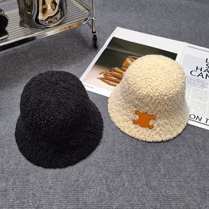 Mode large bord chapeaux hiver seau chapeau bonnet concepteur hommes casquette de baseball cachemire laine tricoté bonnets seaux en plein air chaud crâne 2310192BF