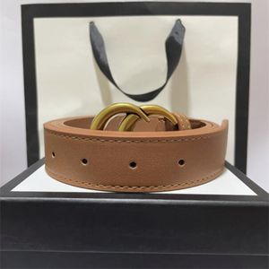 Mode largeur 2.8 cm ceinture de designer classique pour dames en rouge blanc jaune noir ceinture à boucle lisse lettre décontractée avec boîte AAA1