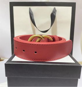 Mode largeur 28 cm classique dames designer ceinture en rouge blanc jaune noir lettre décontractée ceinture à boucle lisse avec boîte A17101935