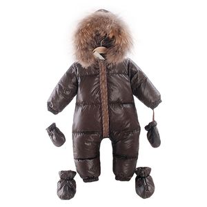 Moda invierno 90% pato abajo chaqueta niños niños prendas de vestir exteriores abrigos, 1-3 años niños chaquetas ropa de nieve abrigo infantil LJ201017