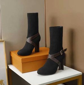 Mode Winter Merk Silhouet Enkellaars Vrouwen Martin Zwart Kalfsleer Dame Booties Party Bruiloft Cool Knight Chelsea Boot EU35-42