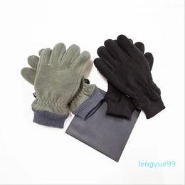 Mode winterhandschoenen met vijf vingers Polar fleece buiten Dames touchscreen konijnenhaar warme huid voor mannen en vrouwen