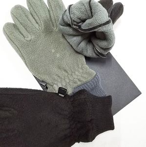 Moda Invierno Cinco dedos Guantes Polar Fleece al aire libre Femenino Pantalla táctil Conejo Piel cálida para hombres y mujeres