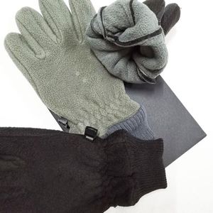 Mode hiver cinq doigts gants polaire extérieur femme écran tactile cheveux de lapin peau chaude pour hommes et femmes 291J