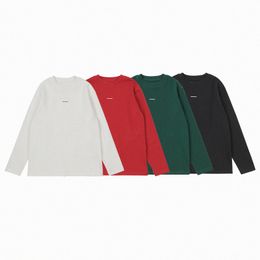 Mode hiver enfants vêtements coton à manches longues épais t-shirt printemps automne pull garçons filles causales vêtements pour enfants jeunesse top vert rouge blanc noir 130-1 B0H3 #