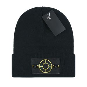 Mode hiver Hommes Femmes Bonnet Marque De Luxe STONE Bonnet Tricoté Chapeau Designer Cap Ajusté Chapeaux Unisexe Cachemire Lettres ÎLE Casual Skull Caps P-5