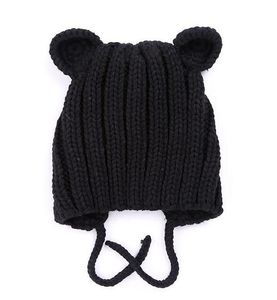 Mode-hiver nouveau bébé tricot cache-oreilles chaud chapeau pour enfants