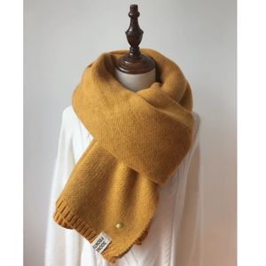 Bufandas de moda de invierno para mujer, bufanda cálida de Cachemira para niñas, chal grueso, abrigos de punto para otoño para mujer, manta, Foulard