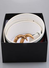 Moda con caja cinturón de cuero para hombres mujer mujer G gran hebilla dorada t top cinturones de serpiente para hombre entero1186263