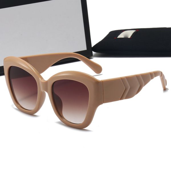 mode femme lunettes de soleil œil de chat UV400 nouvelles lunettes de vue à monture carrée pour femmes classiques lignes géométriques branches larges lunettes de plage surdimensionnées lunettes de conduite G en gros