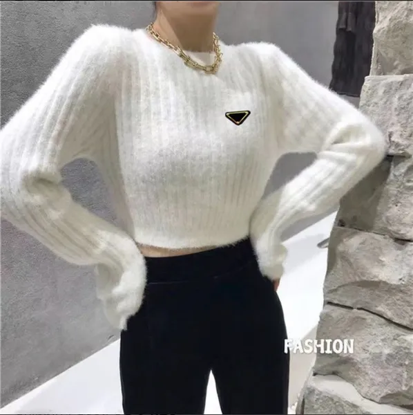 Moda Mujer Diseñador Suéteres de mujer Jerseys Suéter de punto Mujer Casual Cuello alto Prendas de punto Abrigo Jersey Mujer Suave cálido Jumper Tops Manga larga de punto