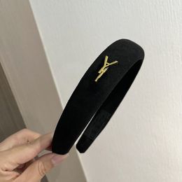 Moda mujer lujo esponja diadema carta banda para el cabello diseñador banda para la cabeza accesorios para el cabello algodón de alta calidad fitness hairbands regalo perfecto