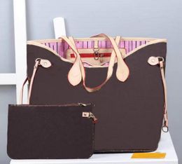 mode vrouwen 2 stks/set winkelen handtassen dames designer composiet tassen dame clutch bag schouder tote vrouwelijke portemonnee portemonnee 36 CM