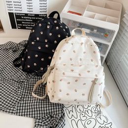 Sac à dos imprimé Floral pour femmes, Mini sac d'école à bandoulière pour filles et adolescentes, petit sac à livres de voyage