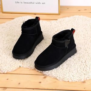 mode femmes bottes botte de neige marron noir classique coton doux bottines fourrure anti-glissement épais dames chaussons hiver chaussures chaudes 35-40