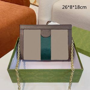 2022 Designer Women Crossbody Chain Tassen Mode Envelop Schoudertas Luxe Dame Portemonnees Contrast Color Letter Sequin 2 Stijlen Hoge kwaliteit
