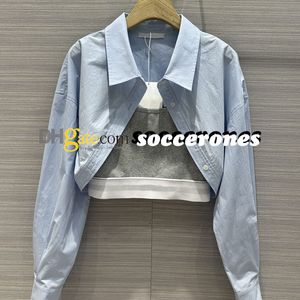 Fashion Femmes Casual Two Pieces Long Blouse Sexy Flocks Cropped Tops Shirts Datation Party Women Tops Tops Shirts