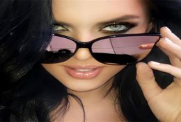 Mode femmes couleur luxe plat haut lunettes de soleil œil de chat élégant surdimensionné lunettes de soleil oculos de sol hommes double faisceau UV4009269341