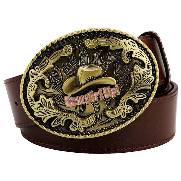 Mode femmes Cowboy ceinture Cowgirl américain Style occidental chapeau bottes modèle vache fille rodéo accessoires 240109