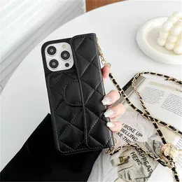 Fashion Women Crossbody Phone Cases Designer iPhone Case voor iPhone 15 Pro Max Cases Apple iPhone 14 Pro Max 13 12 11 X XR XSMax Card Holder Mobile Cover