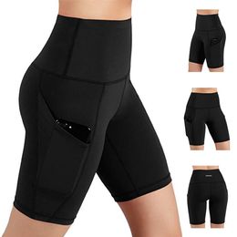Fashion Women Cycling Shorts Black High Taille Skinny Rettery Shorts Summer Gym Sports Home Body Oefening Shorts 220527