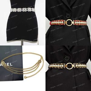 Fashion Women Designer Belt Taist Chain Womens Metal Robe accessoires