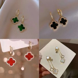 Fashion Women Designer voor Elegant 4/Four Leaf Clover Earring Sieraden Verplated Gold Girls Gift