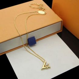 Mode Femmes Designers Bijoux Diamant Charme Pendentif Colliers Cadeau D'anniversaire