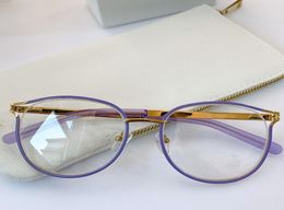Montura de gafas de mujer a la moda C2126, gafas redondas grandes y encantadoras de ojo de gato con montura completa 5218140 para gafas graduadas, juego completo de embalaje6405157