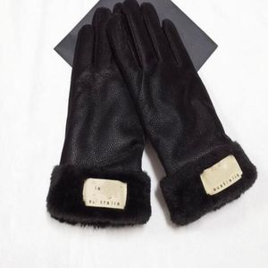 Mode Vrouwen Handschoenen voor Winter en Herfst Kasjmier Wanten Handschoen met Mooie Haarbal Outdoor sport warme Winterhandschoenen 2023264Y