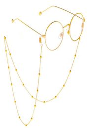 Fashion Women Gold Silver Eyeglass Chains de soleil Lunettes de lecture de lunettes de perles Perges de cordon Holder Neck Strap Rope5600345