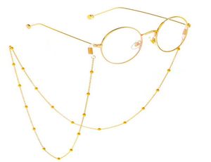 Fashion Women Gold Silver Eyeglass Chains de soleil Lunettes de lecture de verres en perles Eyewars Cordon Cordon Corde Corde ROPE1369294