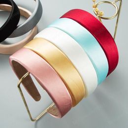 Mode vrouwen hoofdband brede kant effen kleur haarband voor volwassen casual klassieke hoofddeksels haaraccessoires