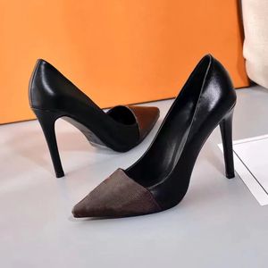 Fashion Women Tisos altos zapatos de vestir Classic Spring Sexy Party Heels Tacones delgados Super High Wedding Shoes Punto de oficina Tacón alto