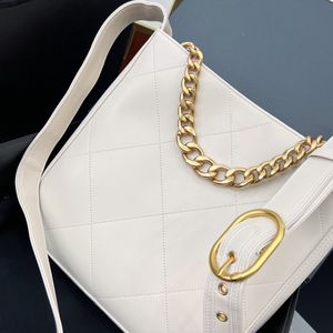 Mode Femmes Hobo Sacs Femmes Luxurys Sacs Classique 19 Série Sac à bandoulière Lady Designer Totes Sac Véritable Cuir Matelassé Bandoulière Blanc Sac À Main Vintage Sacs À Main Embrayage