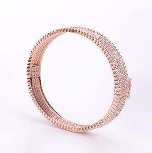 Fashion Women sieraden vriendschapsarmbanden ringen roestvrijstalen armbanden zilveren roos goud bangle armband diamant armband6303772