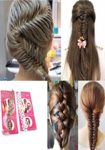 Fashion Women Lady Roller Hair Styling Clip Stick Bun Maker Braid Tool Locks Braider weeft haaraccessoires7403089