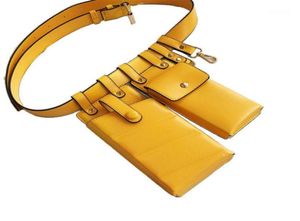 Fashion Women en cuir taille fanny pack Belt Belt Phone Pouch de voyage Hip Bum Bum Sacs Pourse15267555