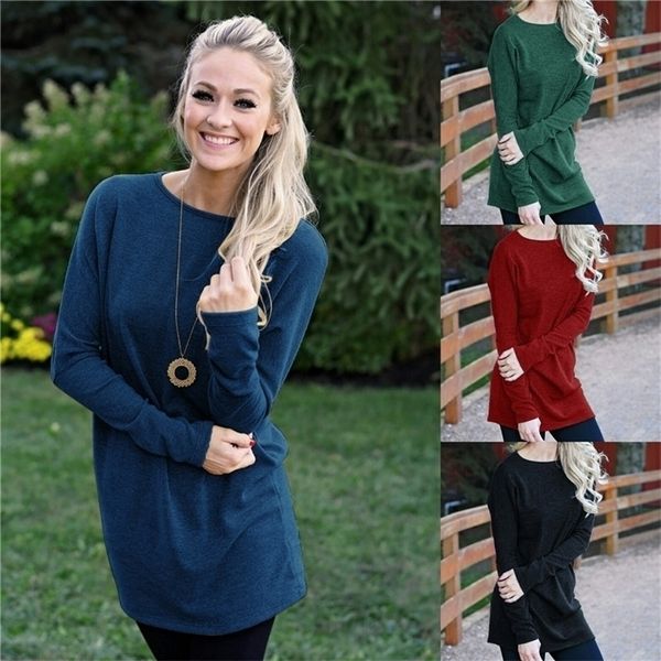 Mode Femmes Lâche Pulls tricotés Robe Hiver Automne Casual Baggy Pull Tops Femme Pull Jumper Robe Grande Taille 201130