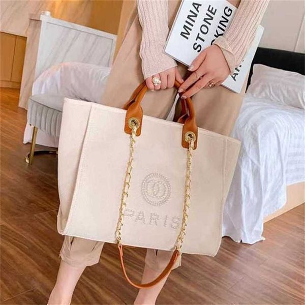 Mode femmes luxe sacs de soirée marque sacs à main perle sac de plage femme toile Portable classique tendance grand sac à main dames sac à dos en gros NAE5