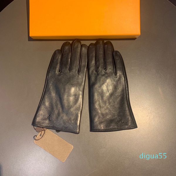 mode femmes luxe gants en cuir mode lettre designer gant cadeau d'anniversaire pour femme mitaine