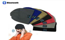 Fashion Women Men Beanie Hat Cap Wireless Bluetooth oortelefoon headset luidspreker MIC Winter Sport Stereo Music hoeden TO3174312902