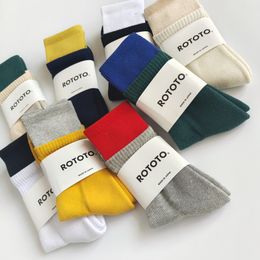 Mode vrouwen mannen katoensokken massieve kleuren lange sokken hoge kwaliteit
